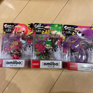 ニンテンドースイッチ(Nintendo Switch)のsplatoon amiibo 未開封3体セット(ゲームキャラクター)