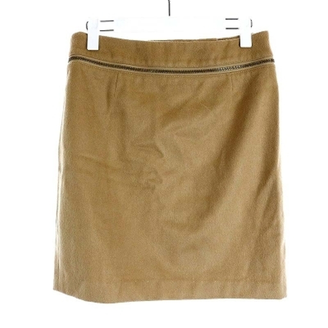 Tory Burch(トリーバーチ)のトリーバーチ 台形スカート ミニ ウール 無地 0 XS 茶 レディースのスカート(ミニスカート)の商品写真