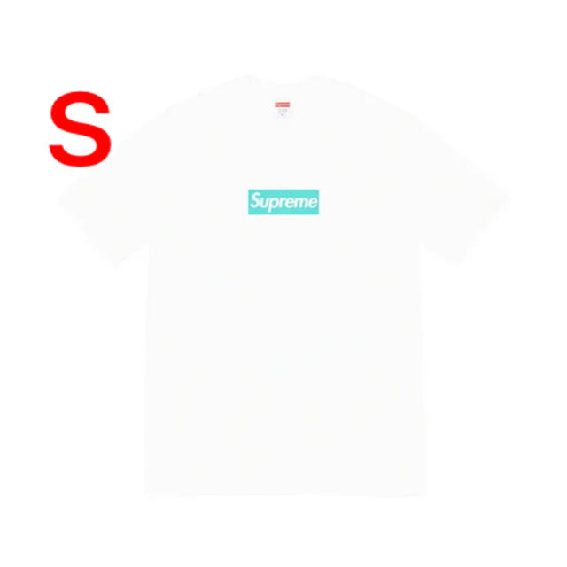 半額SALE★ Supreme - Supreme Tiffany & co BOX LOGO TEE 白 S Tシャツ/カットソー(半袖/袖なし)