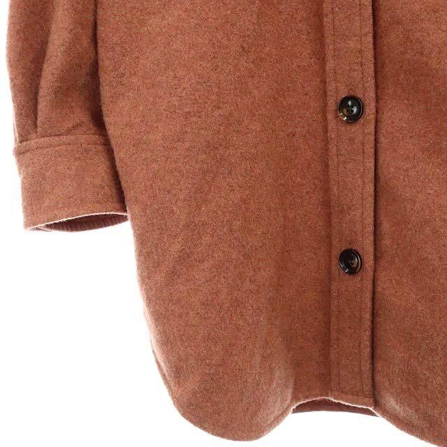 SNIDEL(スナイデル)のスナイデル 19AW ウールシャツジャケット ステンカラー 0 ピンク レディースのジャケット/アウター(その他)の商品写真