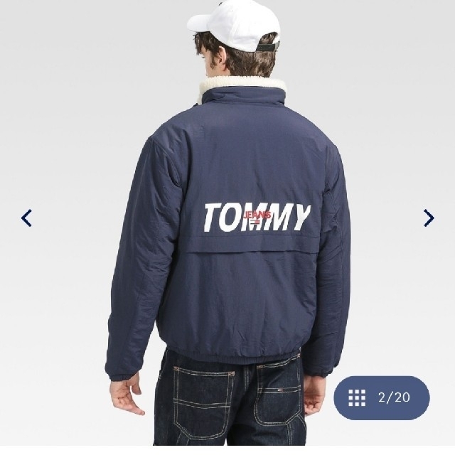 TOMMY(トミー)の【新品】TOMMY JEANS　リバーシブルシェルパジャケット メンズのジャケット/アウター(ブルゾン)の商品写真