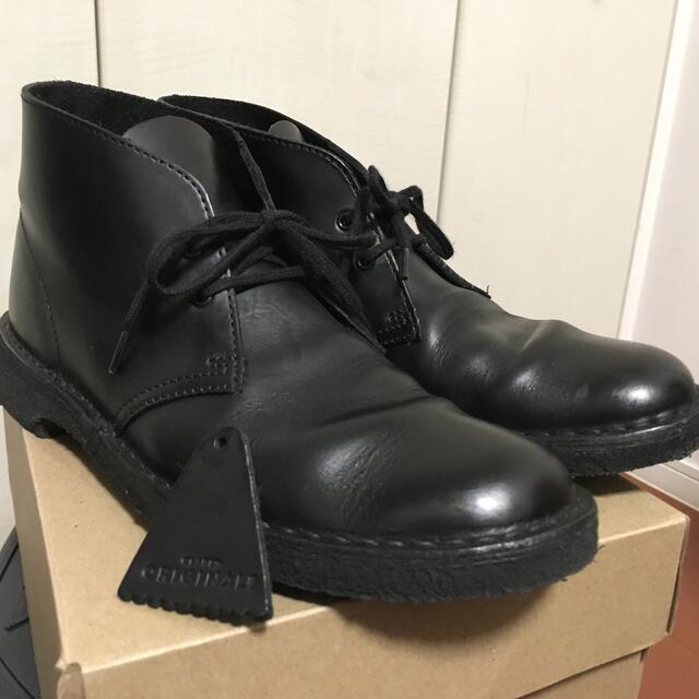 Clarks デザートブーツ 黒 25.5.cm