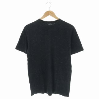 アーペーセー(A.P.C)のアーペーセー コットンクルーネックスウェットカットソー Tシャツ 半袖 S 黒(Tシャツ/カットソー(半袖/袖なし))