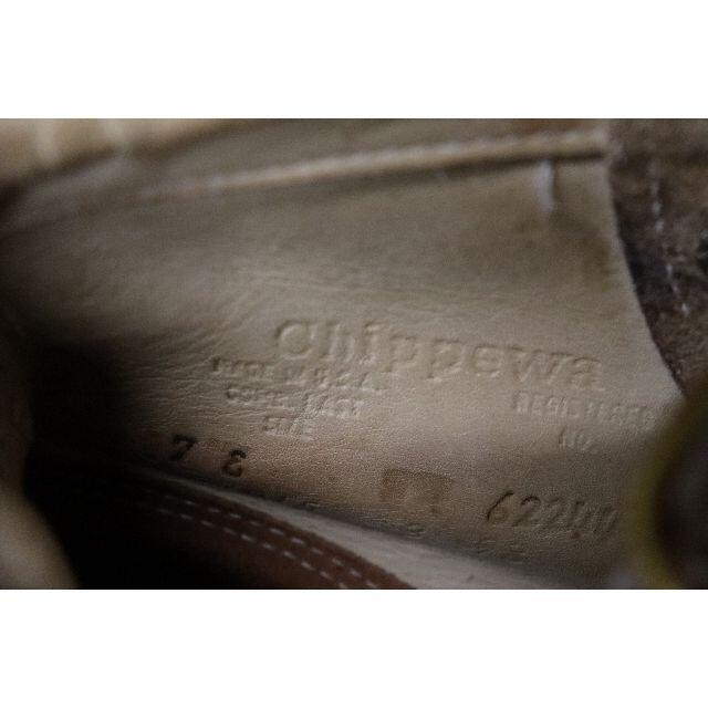 CHIPPEWA(チペワ)のチペワ　27015　25cm　US7E　ビブラムソール　白タグ　スエード　98年 メンズの靴/シューズ(ブーツ)の商品写真