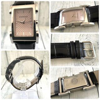 【電池交換済み】BURBERRY バーバリー BU1107 腕時計 スクエア 銀