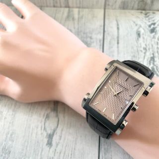 【電池交換済み】BURBERRY バーバリー BU1107 腕時計 スクエア 銀