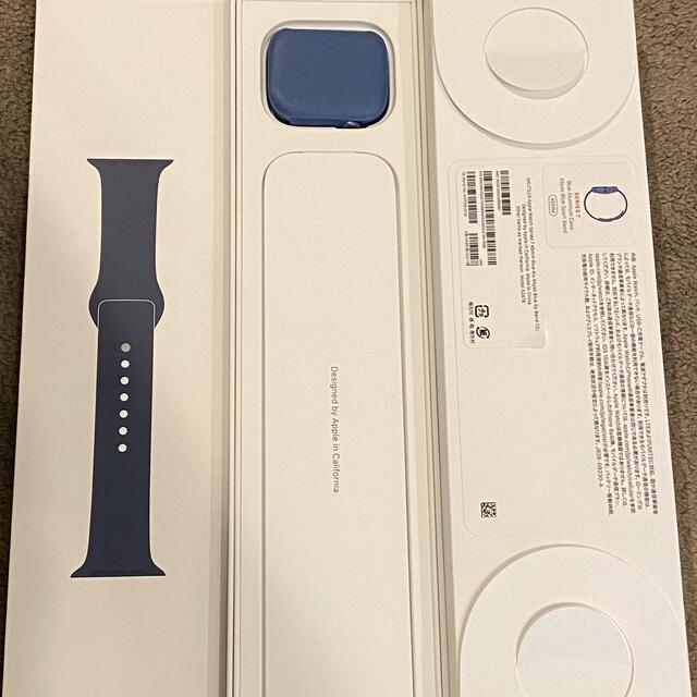 メンズApple Watch Series 7 45mm ブルー セルラーモデル