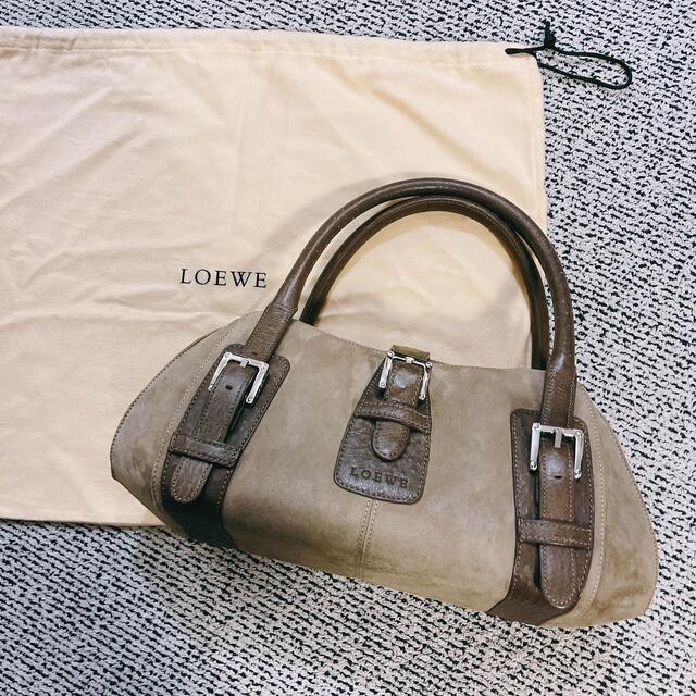 ロエベ LOEWE スエード ハンドバッグ センダ