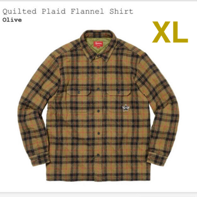 Supreme Quilted Plaid Flannel Shirt M