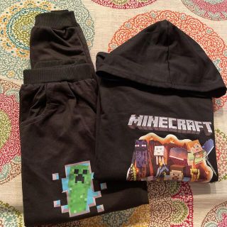上下セットアップ パーカー マインクラフト　黒(その他)