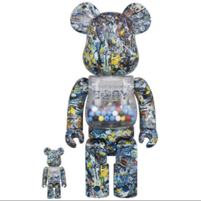 MY FIRST BE@RBRICK B@BY Jackson Pollock