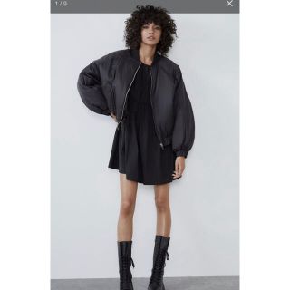 ZARA スエード調 オーバーサイズボンバージャケット