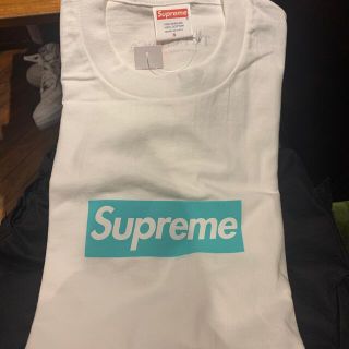 シュプリーム(Supreme)のsupreme Tiffany box logo tee S(Tシャツ/カットソー(半袖/袖なし))