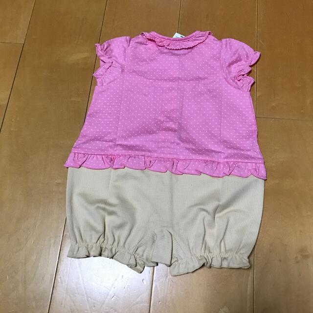 mikihouse(ミキハウス)の新品　ミキハウス　女の子　70 キッズ/ベビー/マタニティのベビー服(~85cm)(ロンパース)の商品写真