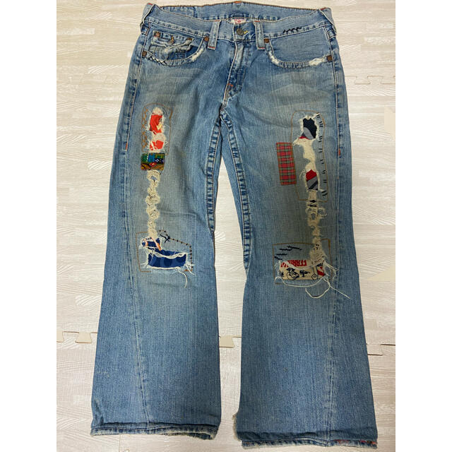 TRUE RELIGION ダメージデニム リメイク　ジーンズ　パンツ