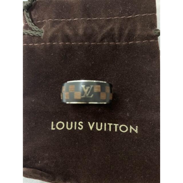 LOUIS VUITTON(ルイヴィトン)のLOUIS VUITTON ルイヴィトン ダミエ ウッドリング  ２４ メンズのアクセサリー(リング(指輪))の商品写真