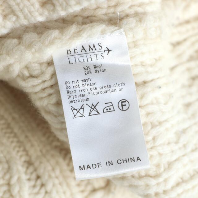 BEAMS(ビームス)のビームスライツ アランニット セーター キナリ L メンズのトップス(ニット/セーター)の商品写真