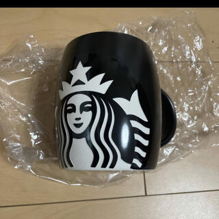 スターバックスコーヒー(Starbucks Coffee)のスターバックス 黒 マグカップ レア(グラス/カップ)