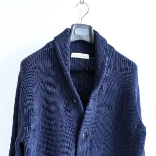 ユナイテッドアローズグリーンレーベルリラクシング(UNITED ARROWS green label relaxing)のグリーンレーベルリラクシング ショールカラー ネイビー L(カーディガン)