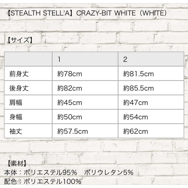 【STEALTH STELL'A】CRAZY-BIT WHITE（WHITE） 3