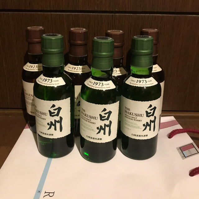 サントリー(サントリー)のサントリー　山崎　白州　180ml 7本セット 食品/飲料/酒の酒(ウイスキー)の商品写真