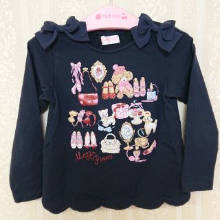 メゾピアノ(mezzo piano)のメゾピアノ♥クローゼット？カットソー♥120cm♥紺(Tシャツ/カットソー)