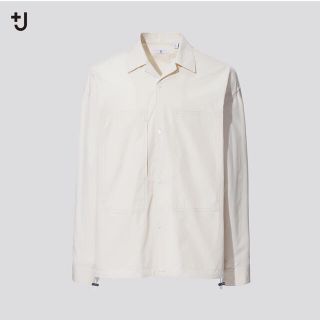 ユニクロ(UNIQLO)のUNIQLO+J スーピマコットンオーバーサイズシャツブルゾン(シャツ)