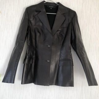 16200円 格安買い取り 現行✨GUCCI シングル ラムレザー ライダース ジャケット ブラック 36 ライダースジャケット