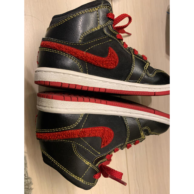 NIKE ナイキ  ジョーダン1 MID ベビー　キッズ　15cm 黒赤