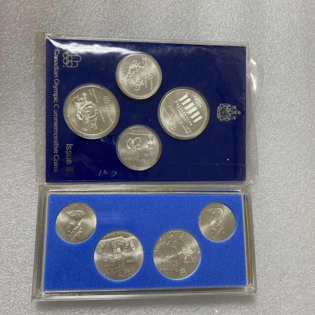 貨幣モントリオールオリンピック記念プルーフ銀貨セット　x2