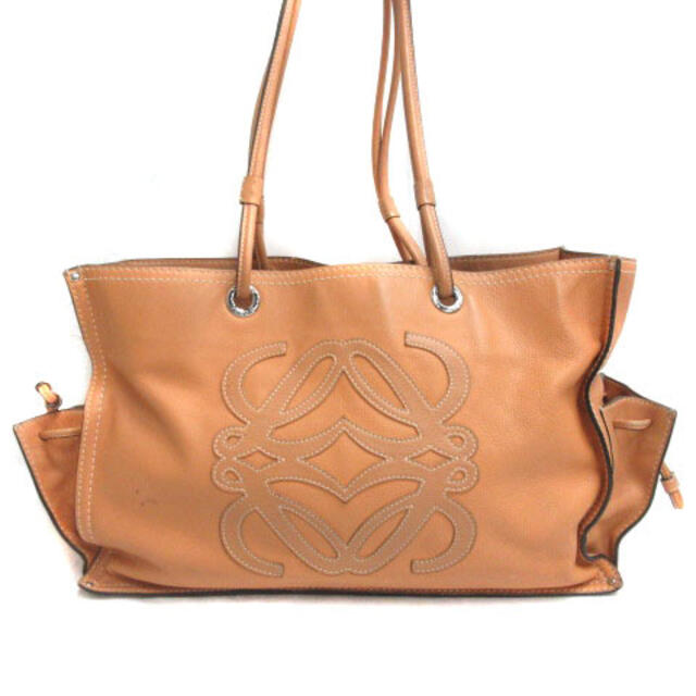 ロエベ LOEWE ショッパー トートバッグ レザー アナグラム ブラウン ロエベ LOEWE ショッパー トートバッグ レザー アナグラム ブラウン