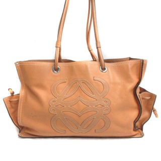 ロエベ(LOEWE)のロエベ LOEWE ショッパー トートバッグ レザー アナグラム ブラウン(トートバッグ)