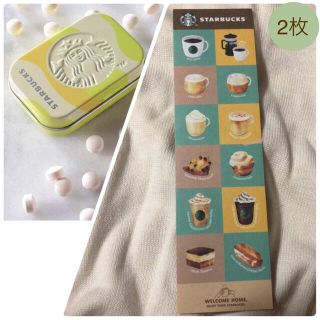 スターバックスコーヒー(Starbucks Coffee)のステッカー 2枚＆アフターコーヒーミント【STARBUCKS COFFEE】(菓子/デザート)