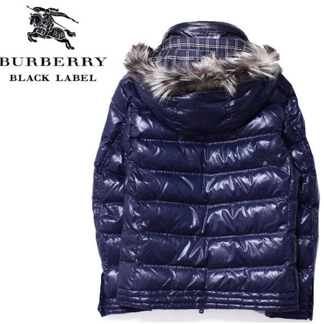 BURBERRY BLACK LABEL(バーバリーブラックレーベル)のバーバリー ブラックレーベル ファー付3WAY ワッペン ダウン ジャケット L メンズのジャケット/アウター(ダウンジャケット)の商品写真