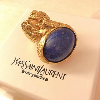 サンローラン(Saint Laurent)のYSL イヴ・サンローラン アーティ リング ラピス 指輪 オーバル TOP(リング(指輪))