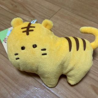 タイトー(TAITO)のつぶらな瞳の動物園/ボールチェーン付きマスコットキーホルダー/とら(キャラクターグッズ)