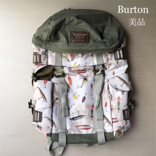 Burton ルアーイラスト総柄バックパック【美品】patagonia