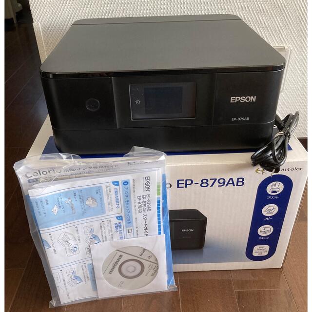 EPSON エプソン 複合機 カラリオ EM-879AB 黒（中古、難あり）の通販 by いなお's shop｜エプソンならラクマ