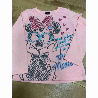 ディズニー(Disney)の女の子　ミニーマウス　ロンT  120cm(Tシャツ/カットソー)