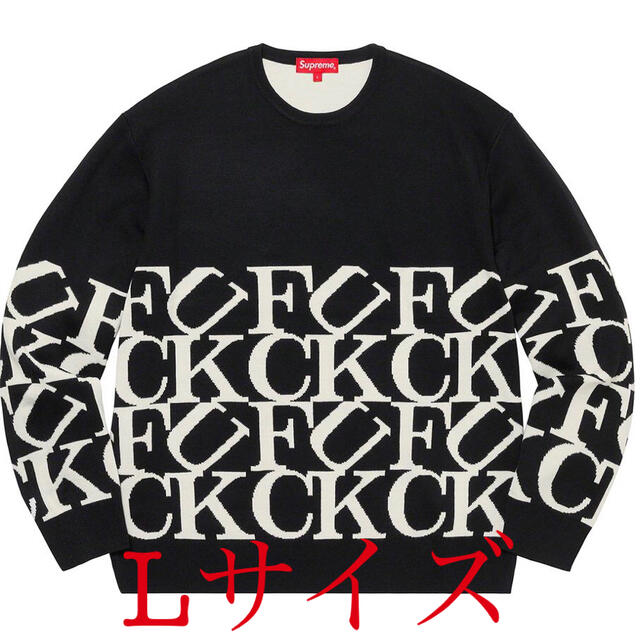 Supreme  Fuck Sweater Lサイズトップス