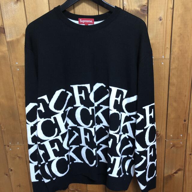 Supreme(シュプリーム)のSupreme  Fuck Sweater Lサイズ メンズのトップス(ニット/セーター)の商品写真