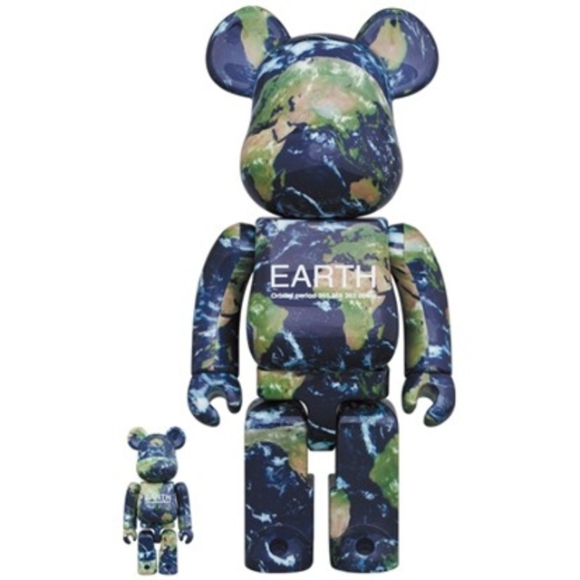 フィギュアEARTH BE@RBRICK 100％ & 400％ MEDICOM TOY