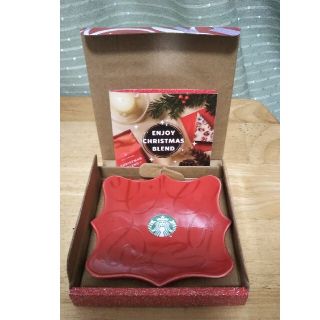 スターバックスコーヒー(Starbucks Coffee)のスターバックス クリスマス ホリデープレゼント レッド １皿(食器)