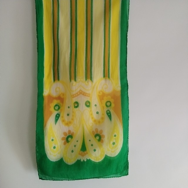 Lochie(ロキエ)のヴィンテージ70's スカーフ レトロ古着 アンティーク モッズ ポップ サイケ レディースのファッション小物(バンダナ/スカーフ)の商品写真
