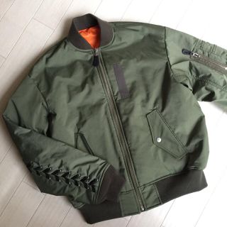 ジーヴィジーヴィ(G.V.G.V.)のG.V.G.V. LACE UP MA-1 BLOUSON カーキ 36(ブルゾン)