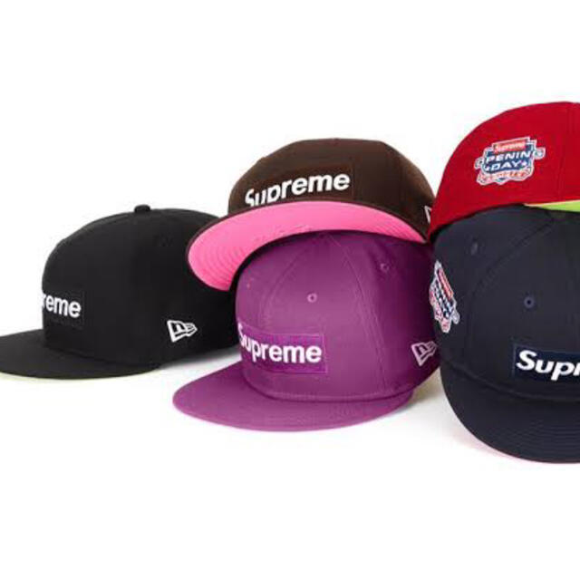 Supreme No Comp Box Logo New Era帽子