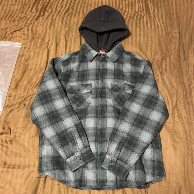Supreme - Supreme Hooded Flannel Zip Up Shirt Sサイズ Supreme - Supreme Hooded Flannel Zip Up Shirt Sサイズ