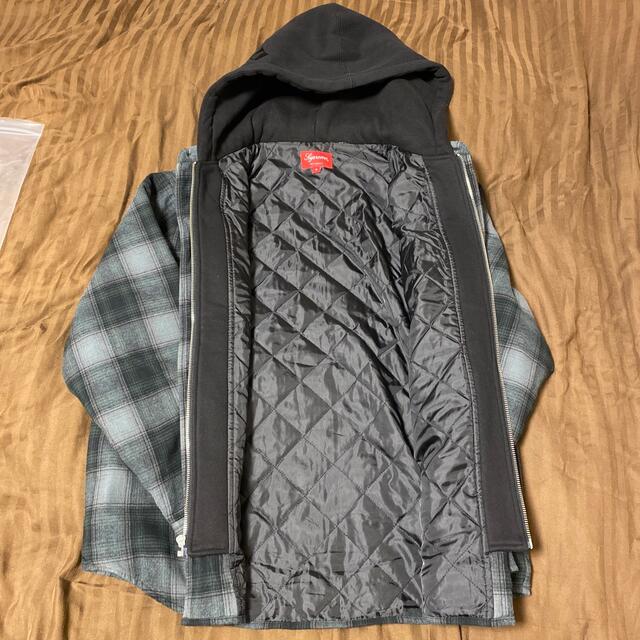 Supreme - Supreme Hooded Flannel Zip Up Shirt Sサイズ Supreme - Supreme Hooded Flannel Zip Up Shirt Sサイズ