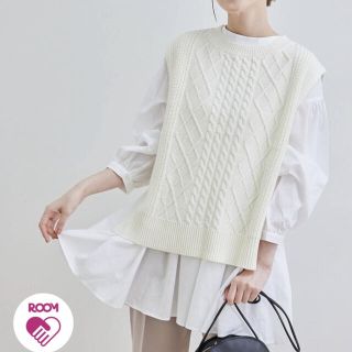 ロペピクニック(Rope' Picnic)のROPE' PICNIC ニットベストチュニックシャツセット(シャツ/ブラウス(長袖/七分))