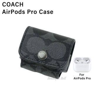 【COACH】コーチ シグネチャー AirPodsProケース グレー